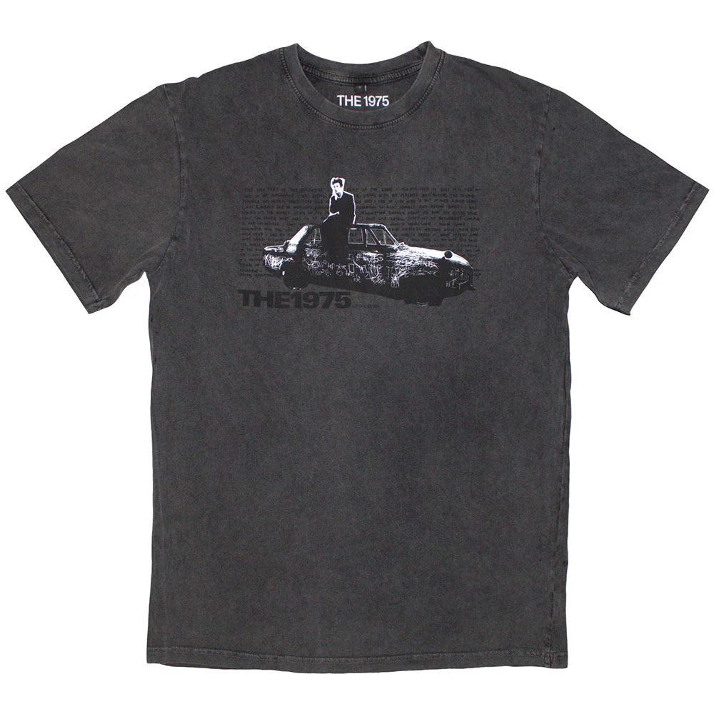 The 1975 Car Photo Charcoal Grey Stone Wash XX-Large T-Shirt