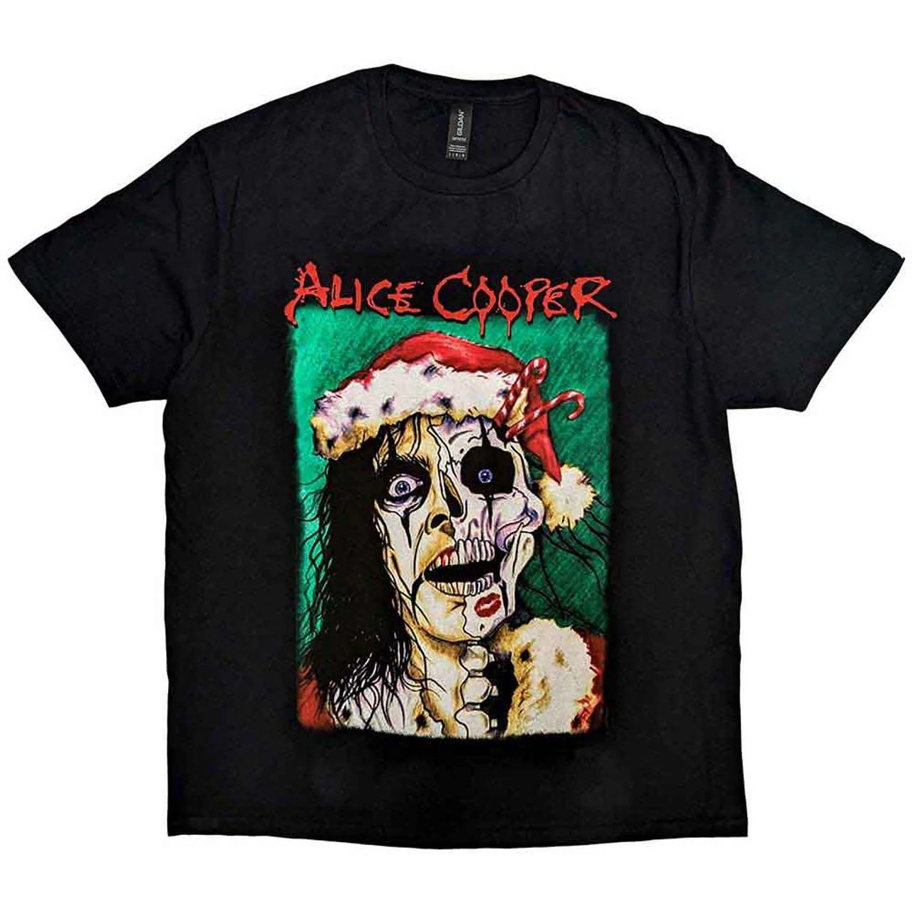 Alice Cooper Xmas Card Black XX-Large T-Shirt