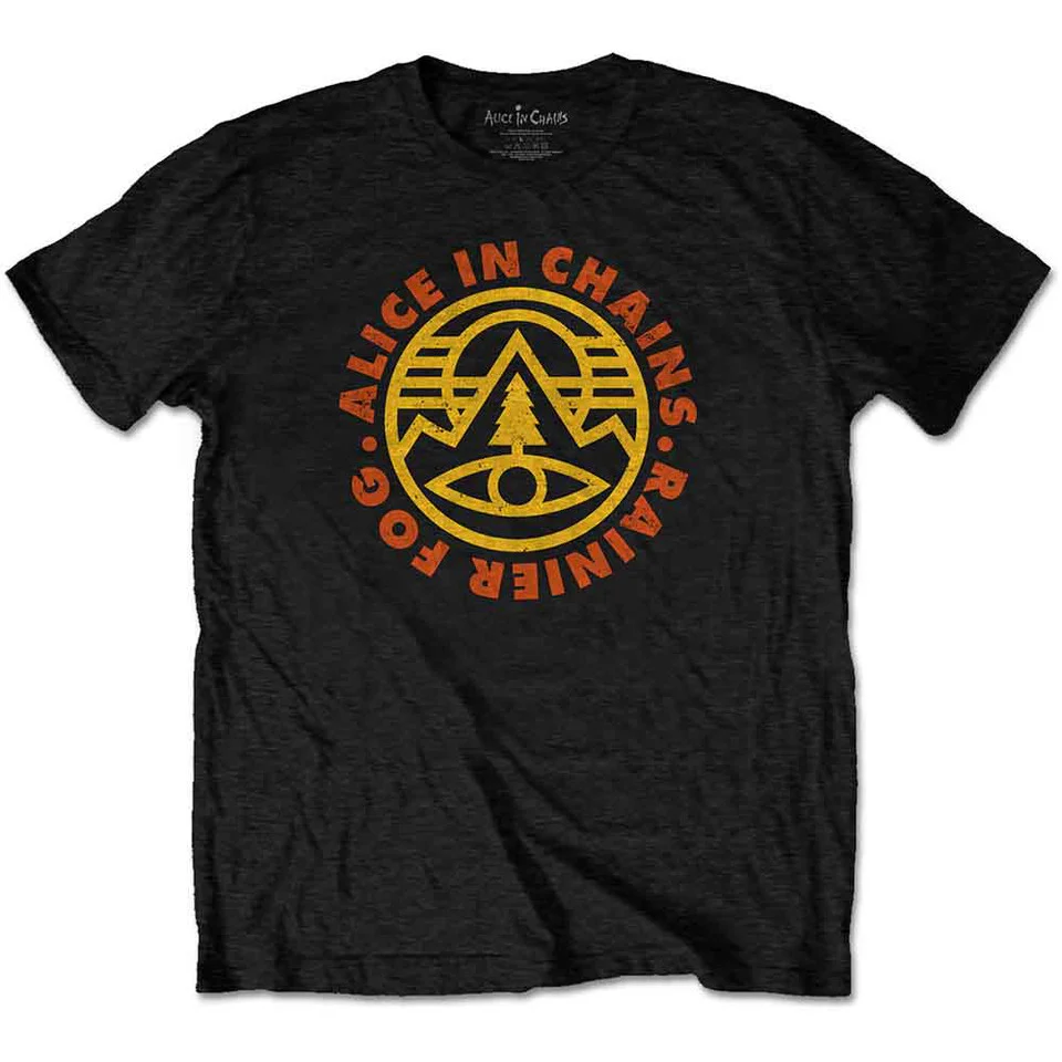 Alice In Chains Pine Emblem Black X-Large T-Shirt