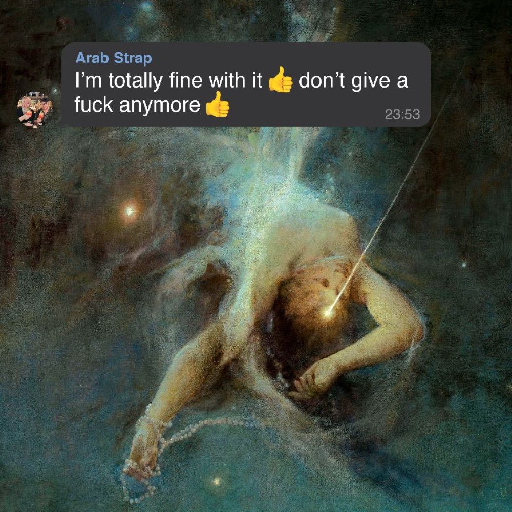 Arab Strap I'm totally fine with it ?? don't give a fuck anymore ?? Vinyl LP Indies Emoji Yellow Colour 2024 - Image 2