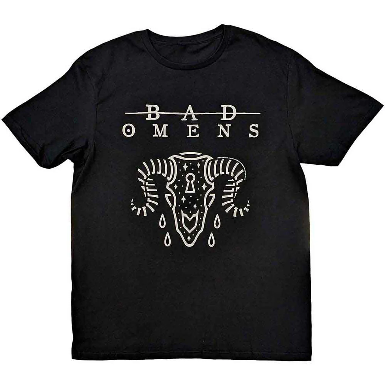 Bad Omens Ram Skull Black Medium T-Shirt