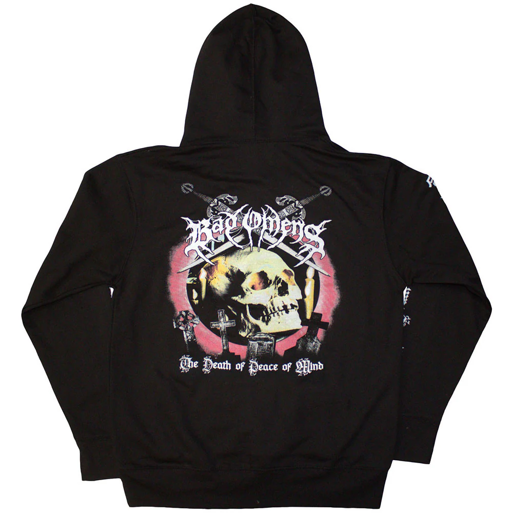 Bad Omens Skull & Candles Black Small Hoodie - Image 2