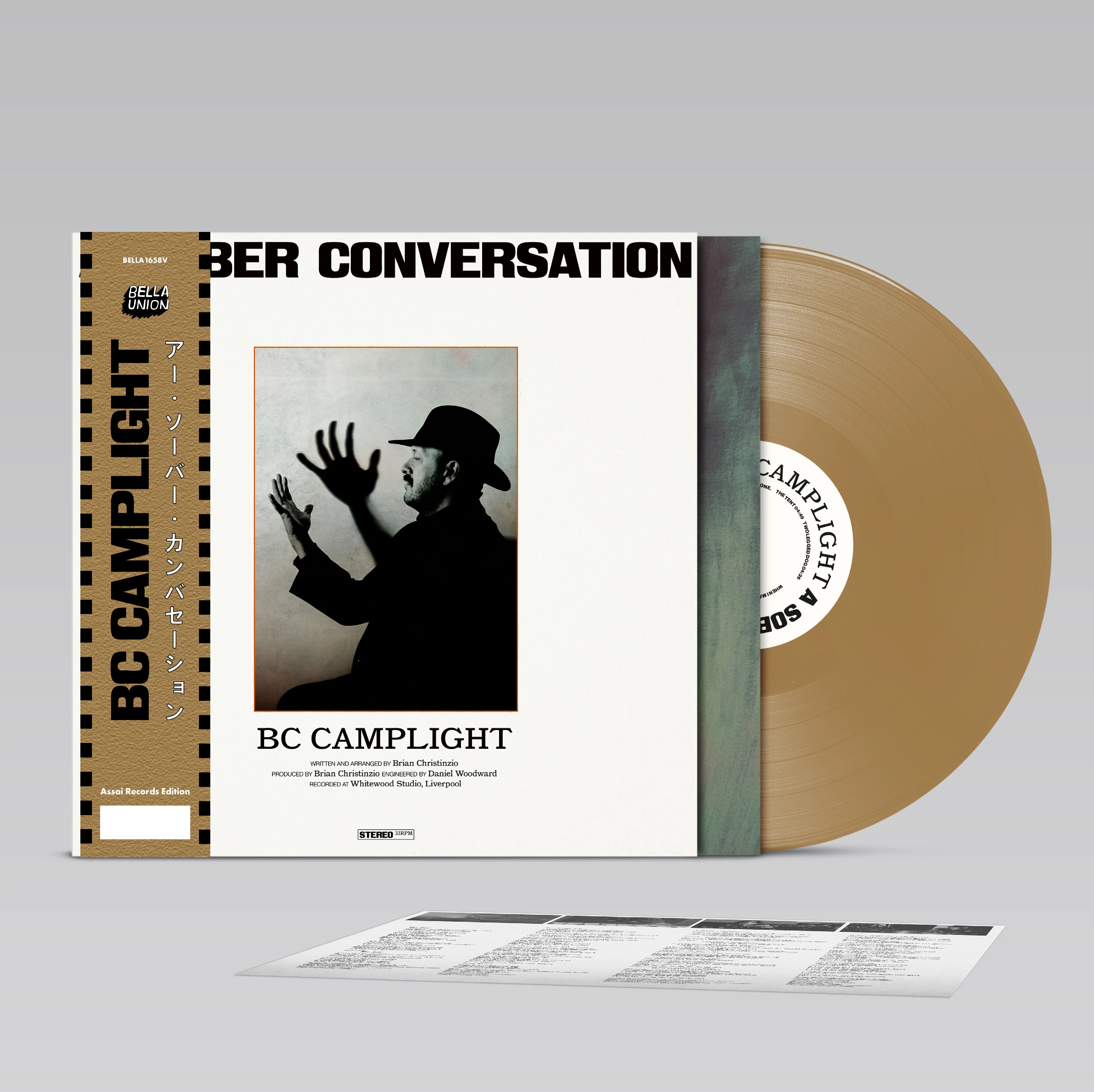 BC Camplight A Sober Conversation Vinyl LP Signed Assai Obi Edition Gold Colour 2025 - Image 2