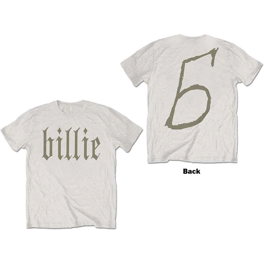 Billie Eilish Billie 5 Natural X-Large T-Shirt - Image 3
