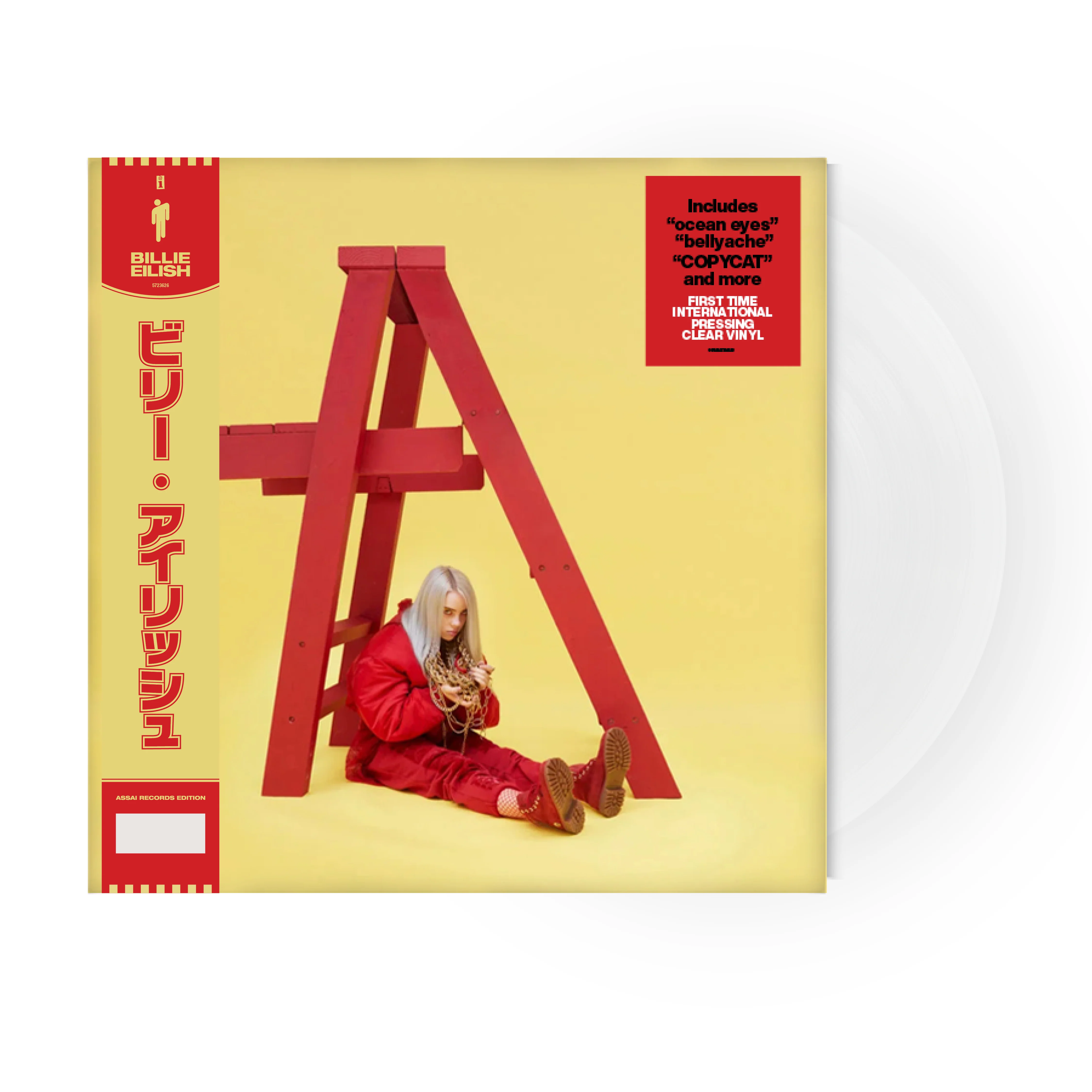 Billie Eilish dont smile at me Vinyl LP Assai Obi Edition Clear Colour 2026 - Image 2