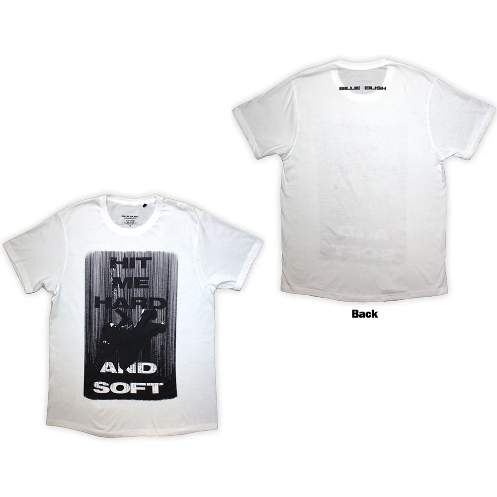 Billie Eilish Hit Me Hard And Soft Falling White XX-Large T-Shirt - Image 3