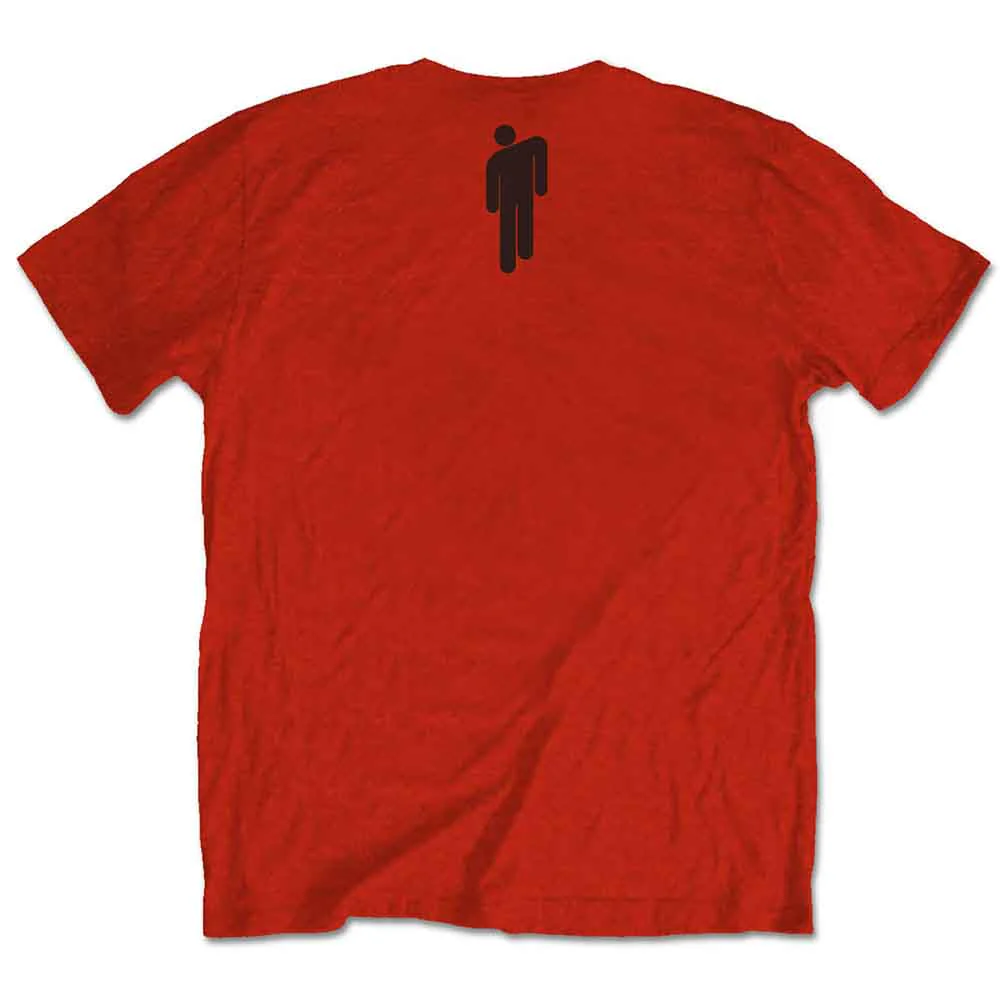 Billie Eilish Racer Logo & Blohsh Red Small T-Shirt - Image 2