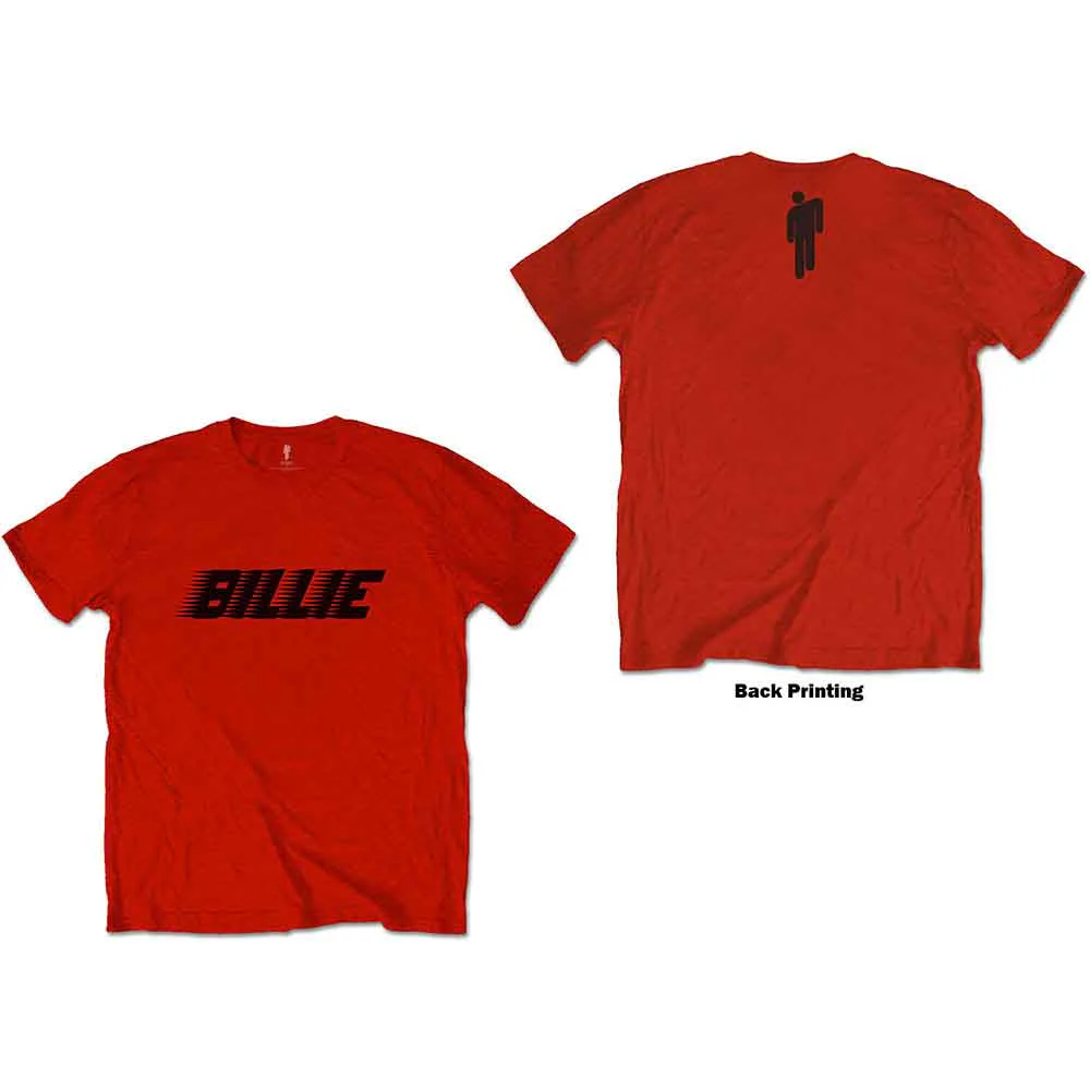 Billie Eilish Racer Logo & Blohsh Red XX-Large T-Shirt - Image 3