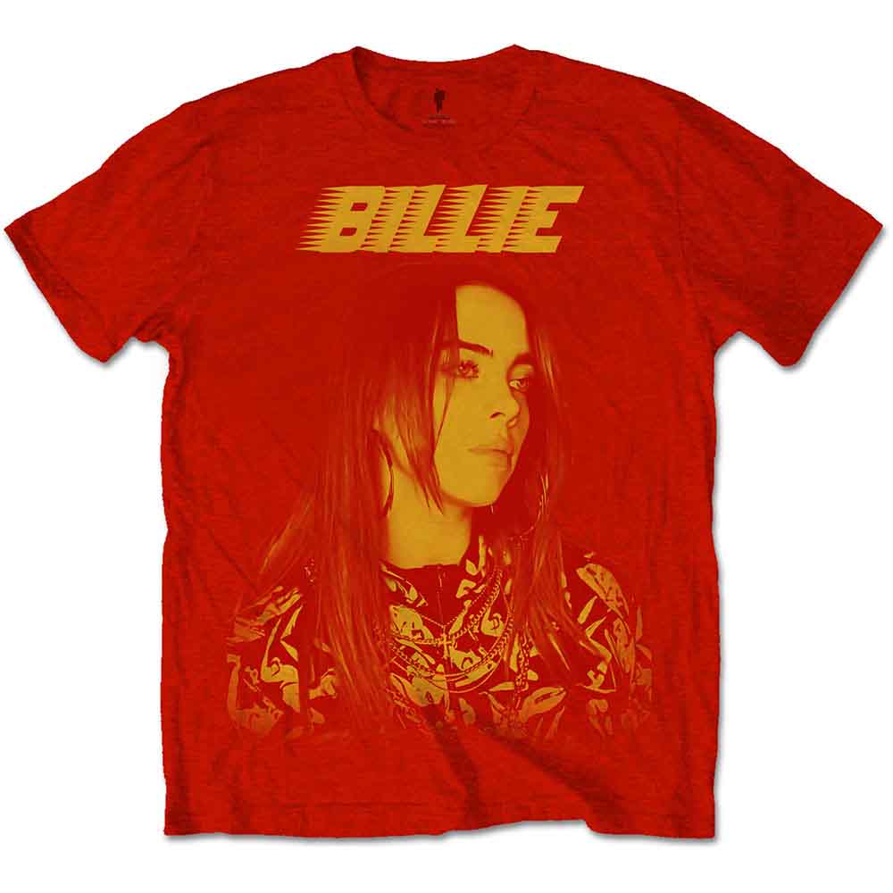 Billie Eilish Racer Logo Jumbo Red X-Small T-Shirt