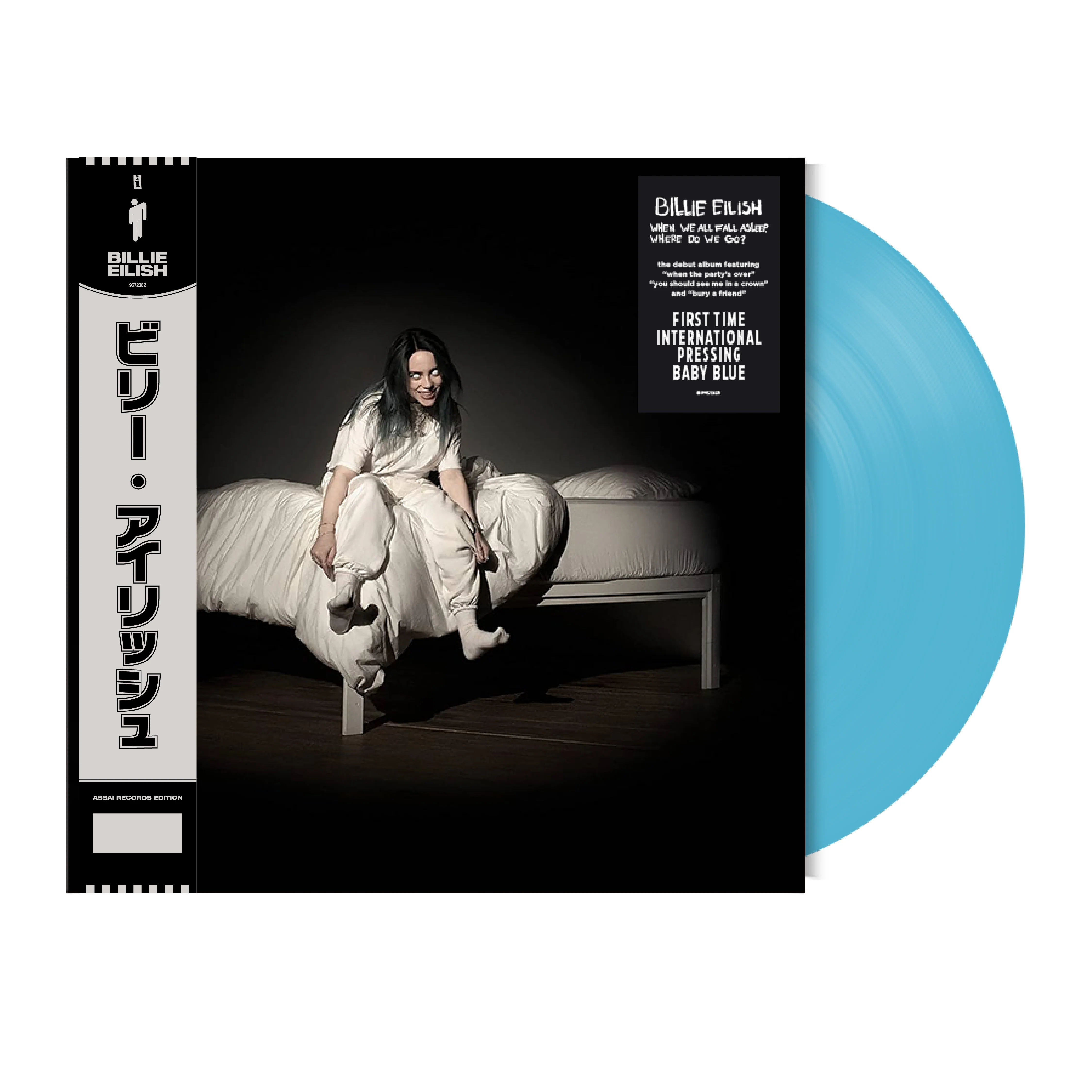 Billie Eilish WHEN WE ALL FALL ASLEEP, WHERE DO WE GO? Vinyl LP Assai Obi Edition Baby Blue Colour 2026 - Image 2