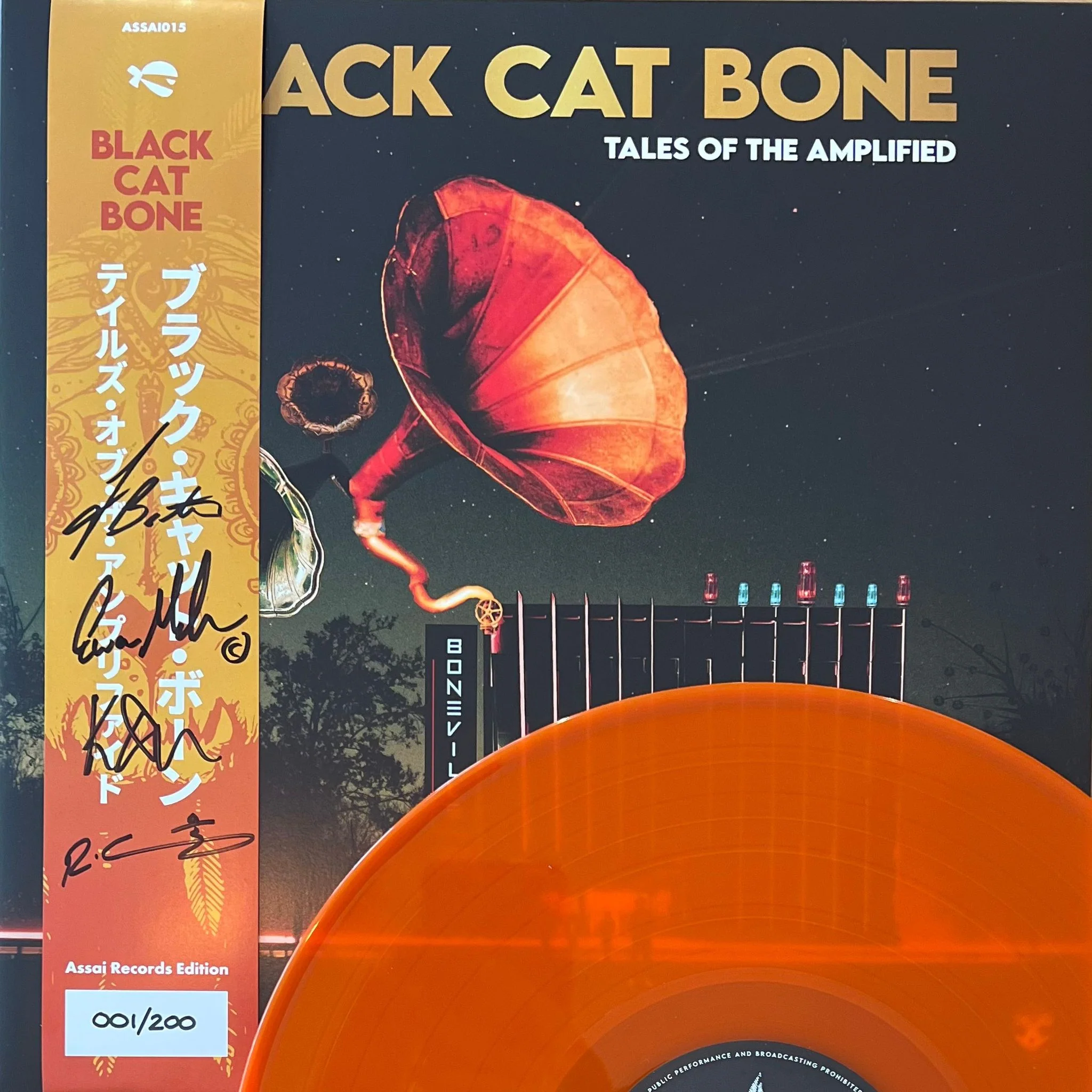 Black Cat Bone Tales Of The Amplified Vinyl LP Signed Assai Obi Edition Orange Colour 2024 - Image 2