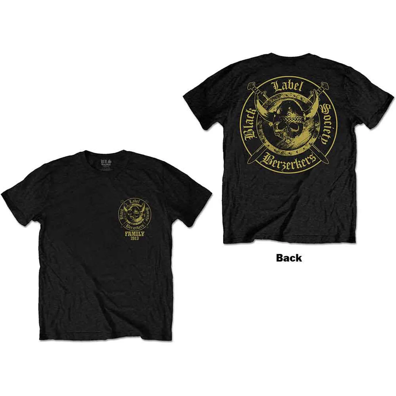 Black Label Society Berzerkers Black Large T-Shirt - Image 3