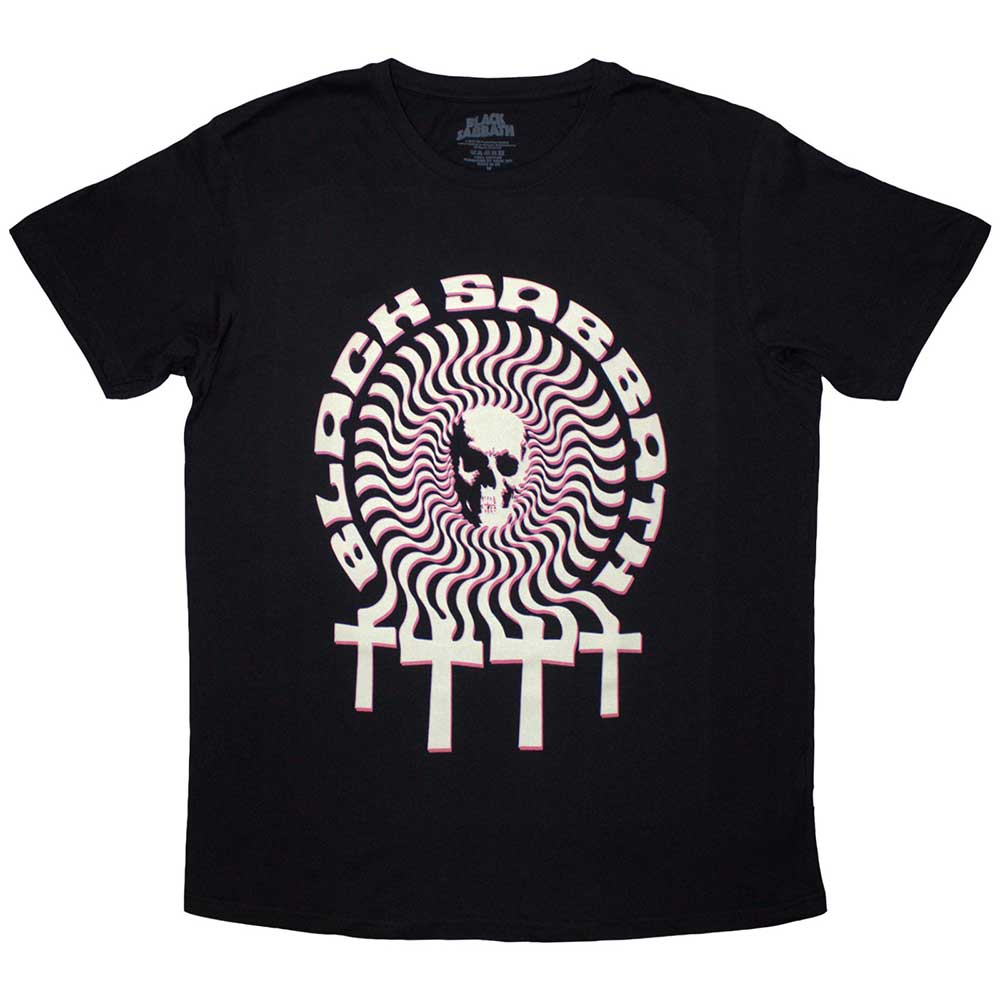 Black Sabbath Hypnotic Skull Black Large T-Shirt