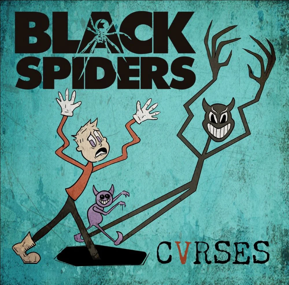 Black Spiders Cvrses Vinyl LP White & Black Colour 2025