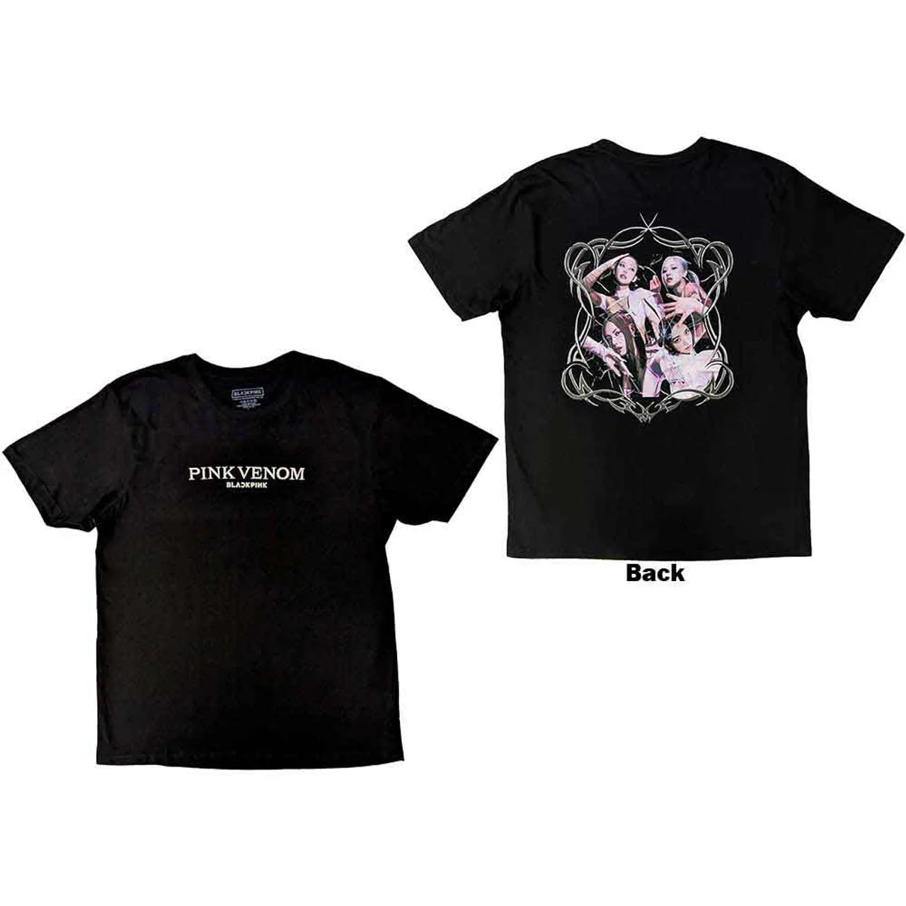 BLACKPINK Pink Venom Black Large T-Shirt - Image 2