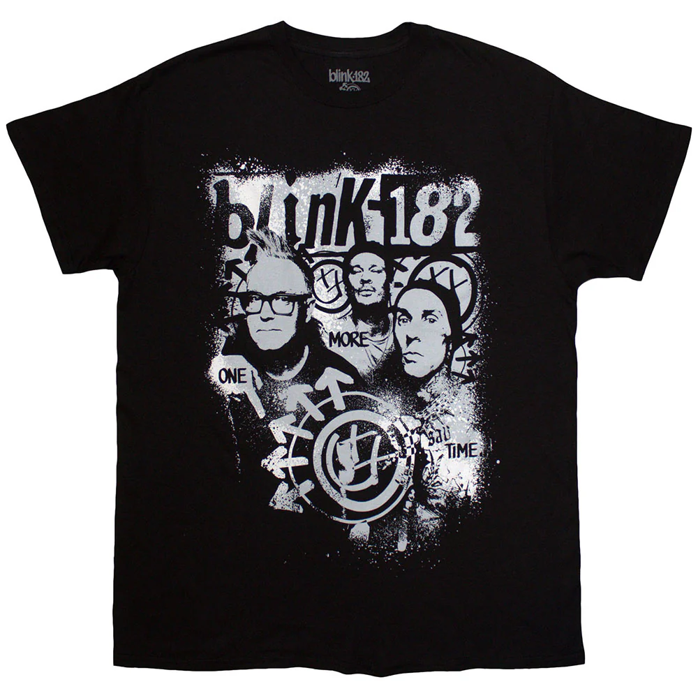 Blink-182 One More Time Spray Paint Black X-Large T-Shirt