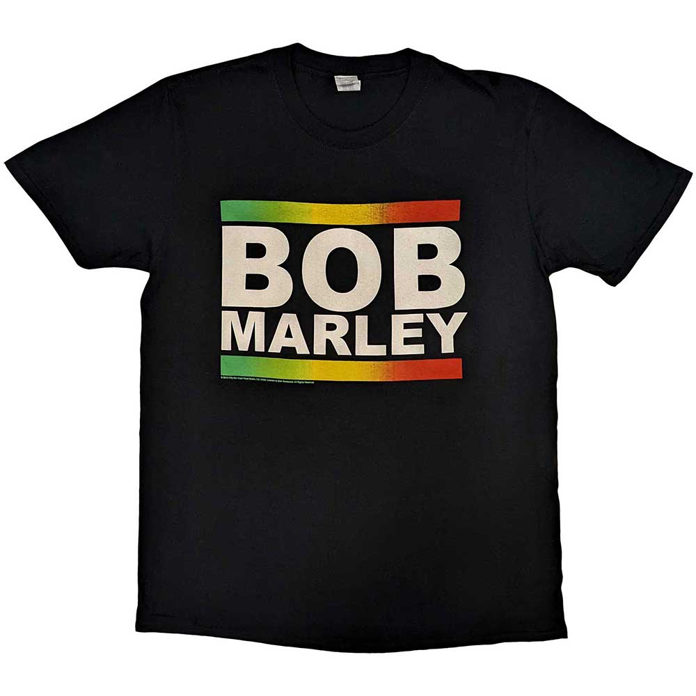 Bob Marley Rasta Band Block Black XX-Large T-Shirt