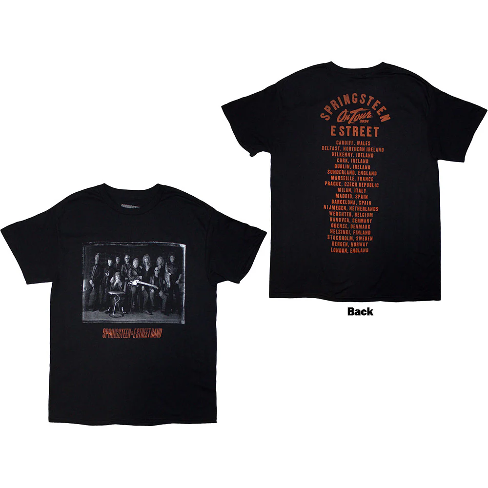 Bruce Springsteen Tour '24 E-Street Photo Black XX-Large T-Shirt - Image 3