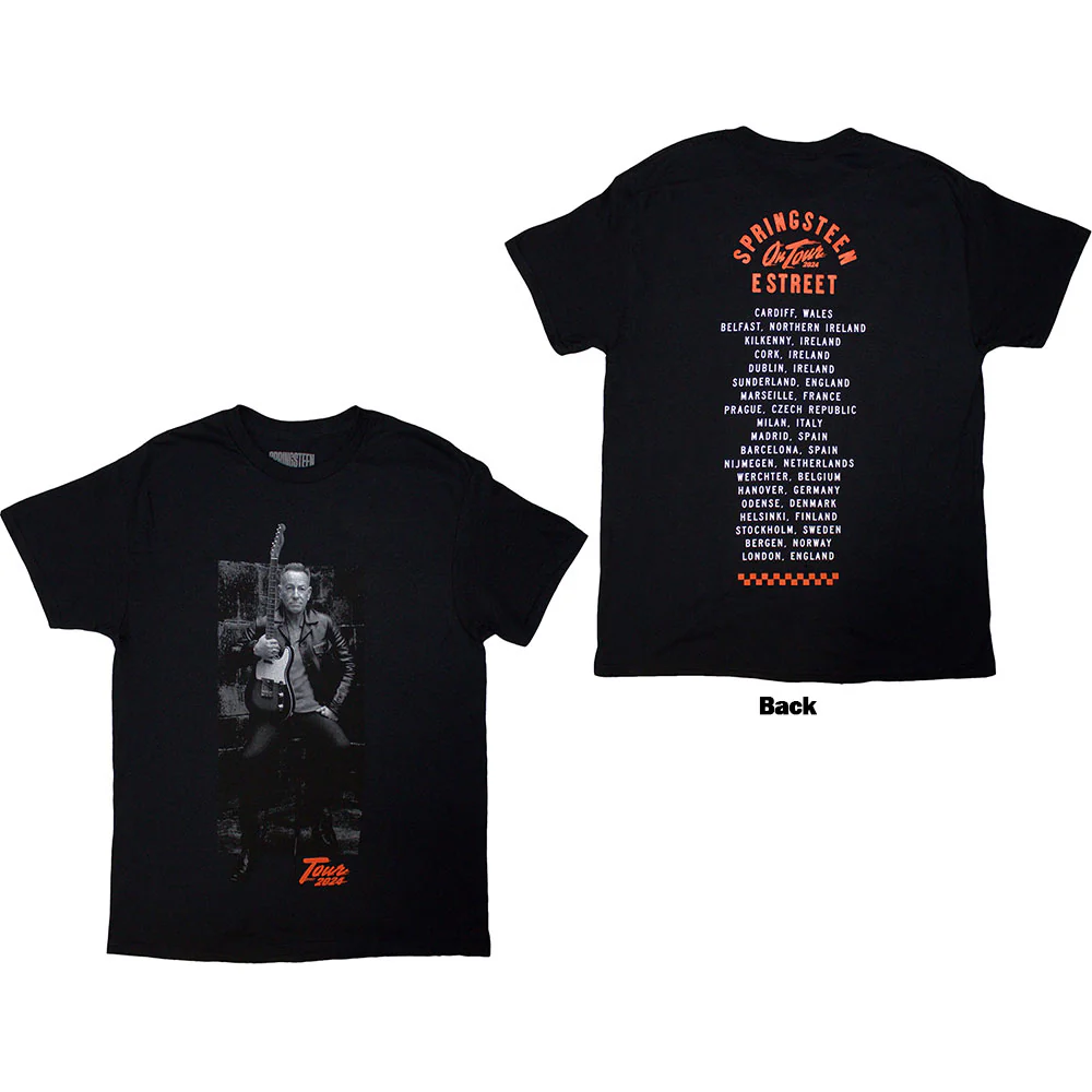 Bruce Springsteen Tour '24 Wheel Black XX-Large T-Shirt - Image 3