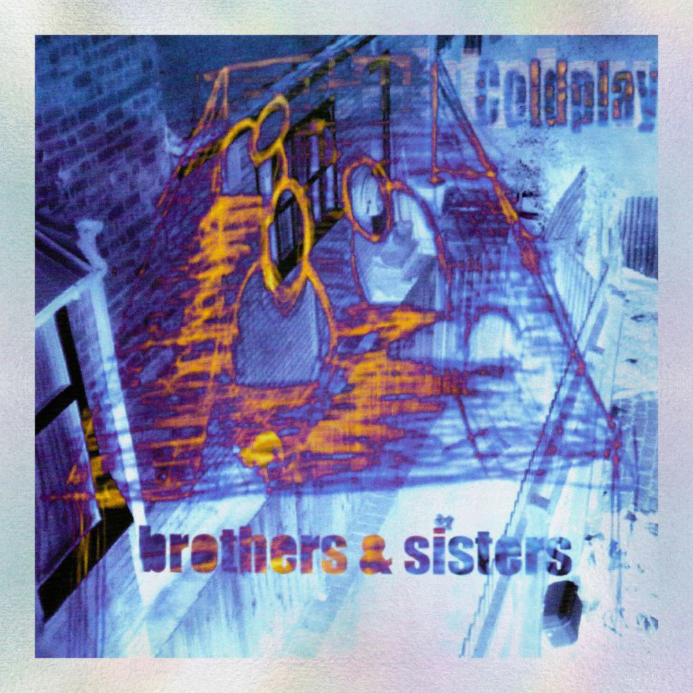 Coldplay Brothers & Sisters 7" Vinyl Single 25th Anniversary Blue & Pink Colour 2024 - Image 2