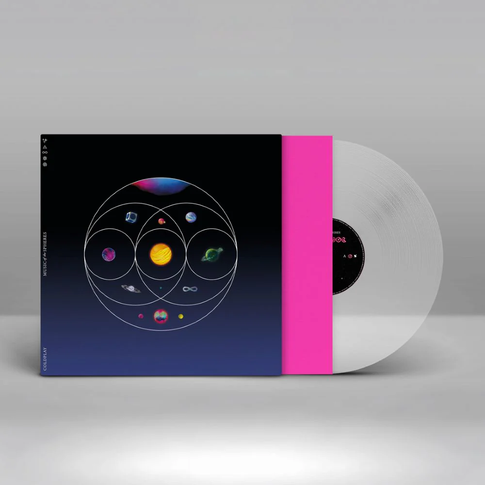 Coldplay Music of the Spheres Vinyl LP Clear EcoRecord Colour 2025
