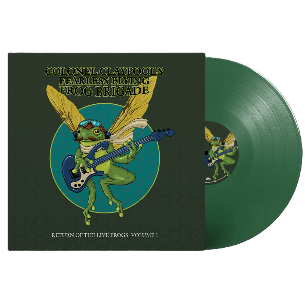 Colonel Claypool's Fearless Flying Frog Brigade Return Of The Live Frogs: Volume 1 Vinyl LP Evergreen Colour Due Out 22/05/26