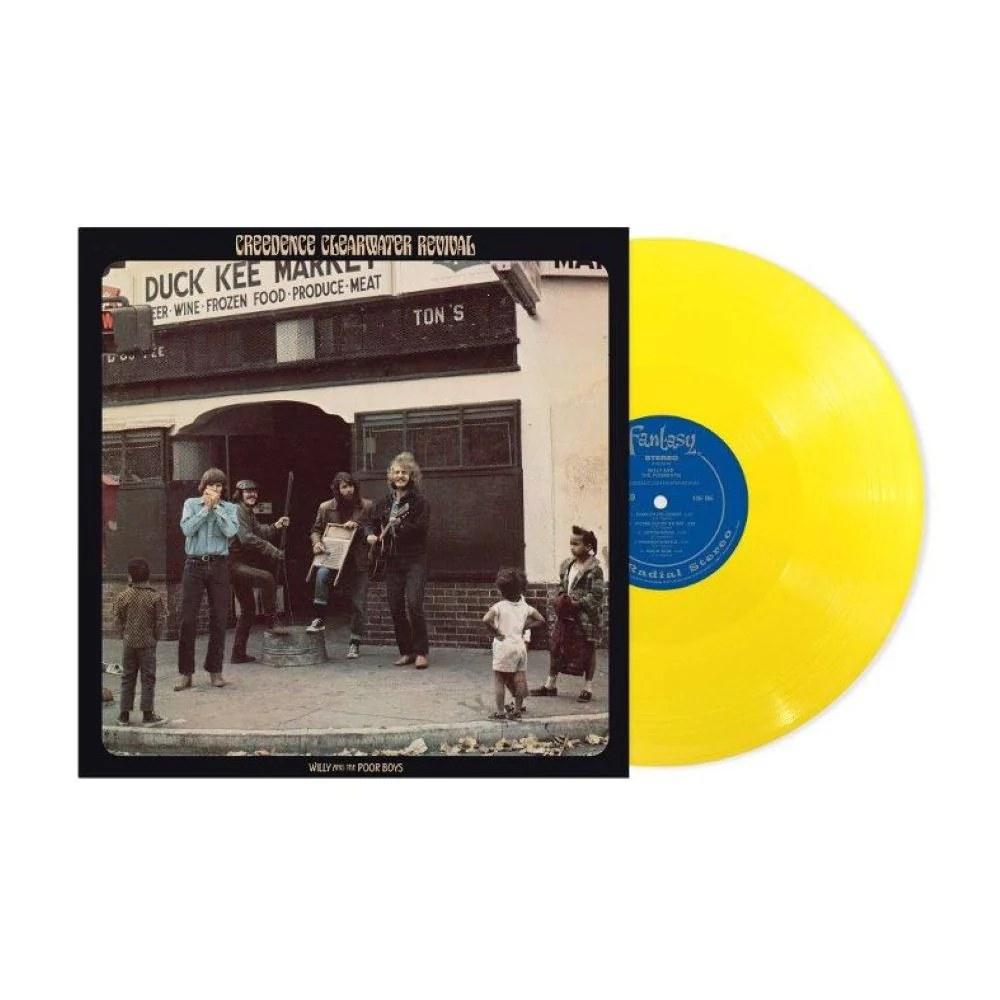 Creedence Clearwater Revival Willy and the Poor Boys Vinyl LP Opaque Canary Yellow Colour 2025