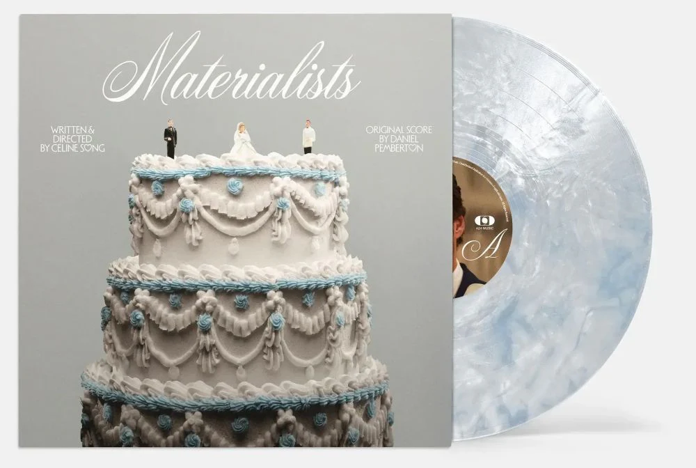 Daniel Pemberton, Baby Rose & Japanese Breakfast Materialists (Original Soundtrack) Vinyl LP Indies Iridescent White w/ Blue Colour 2025