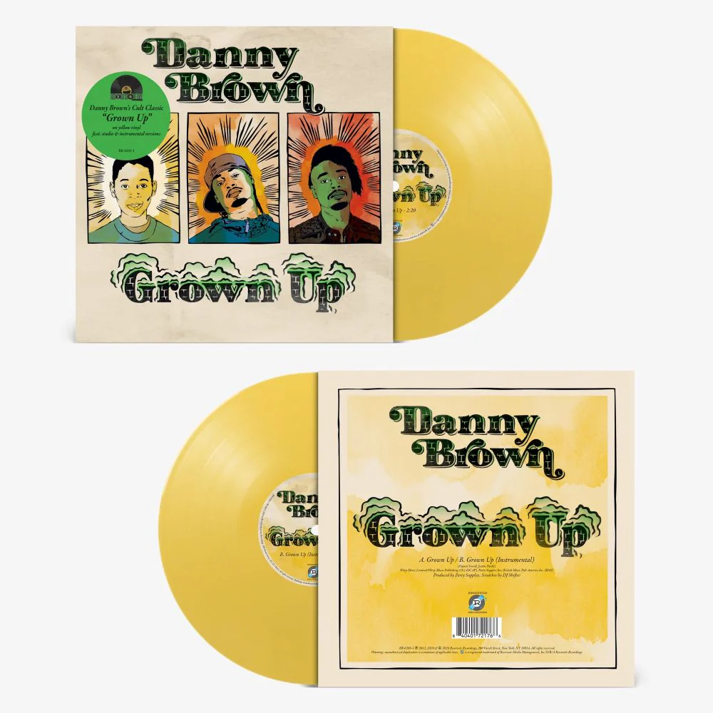 Danny Brown Grown Up 7" Vinyl Single Yellow Colour RSD 2026