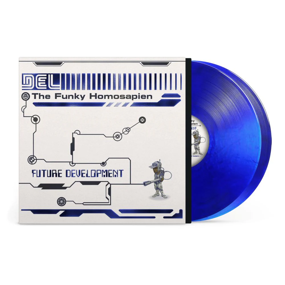 Del The Funky Homosapien Future Development Vinyl LP Indies Metallic Blue Colour Due Out 26/06/26