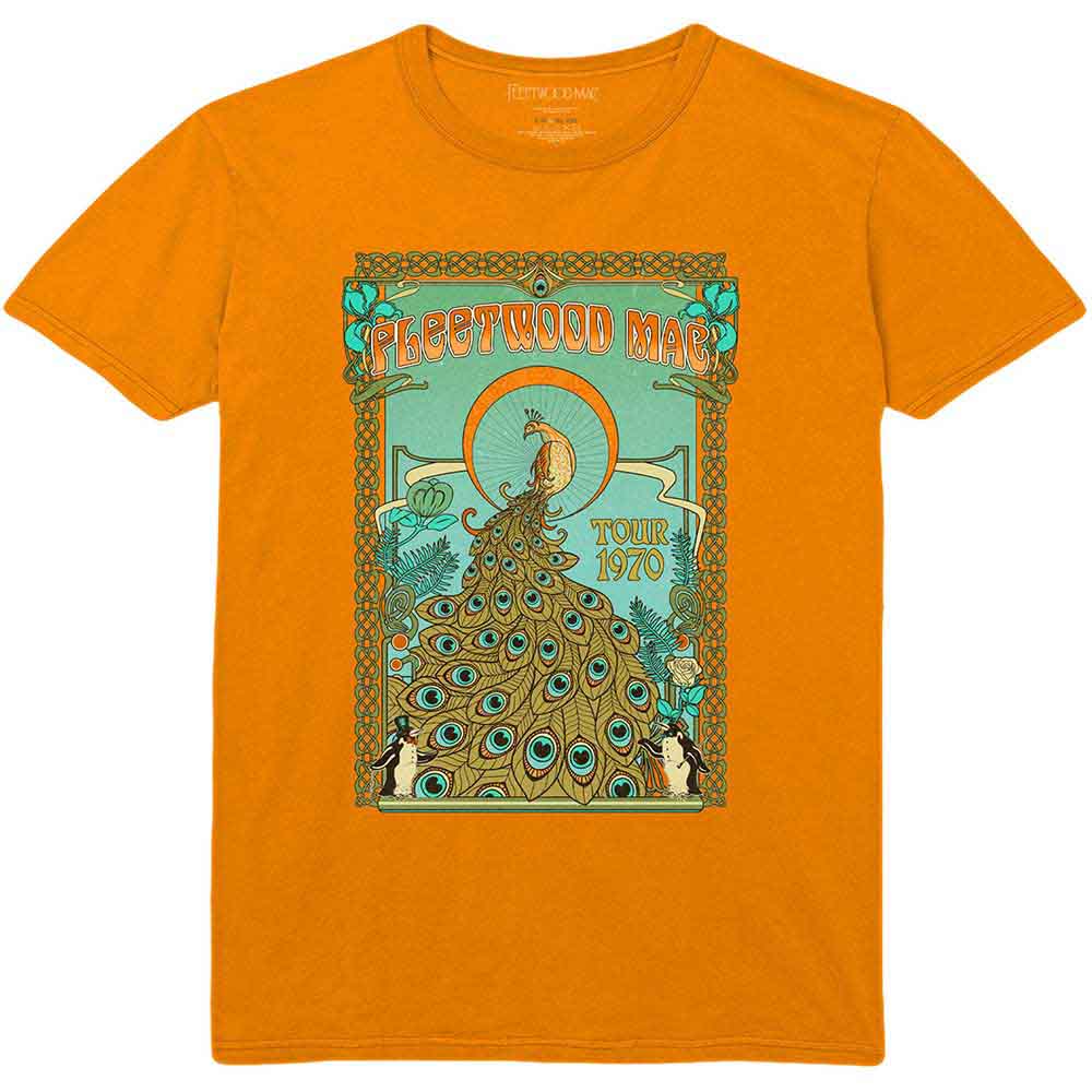Fleetwood Mac Peacock Orange Large T-Shirt
