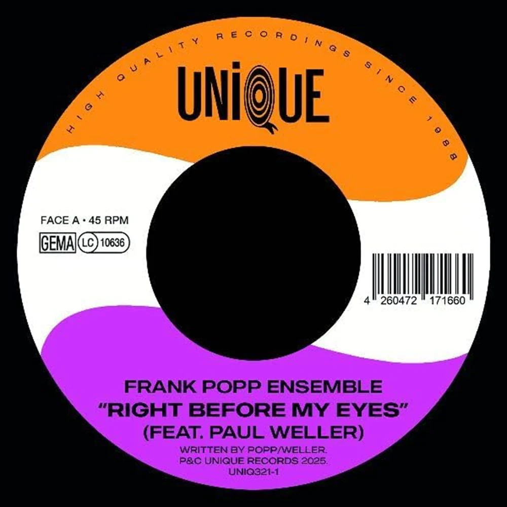 Frank Popp Ensemble Right Before My Eyes 7" Vinyl Single 2025