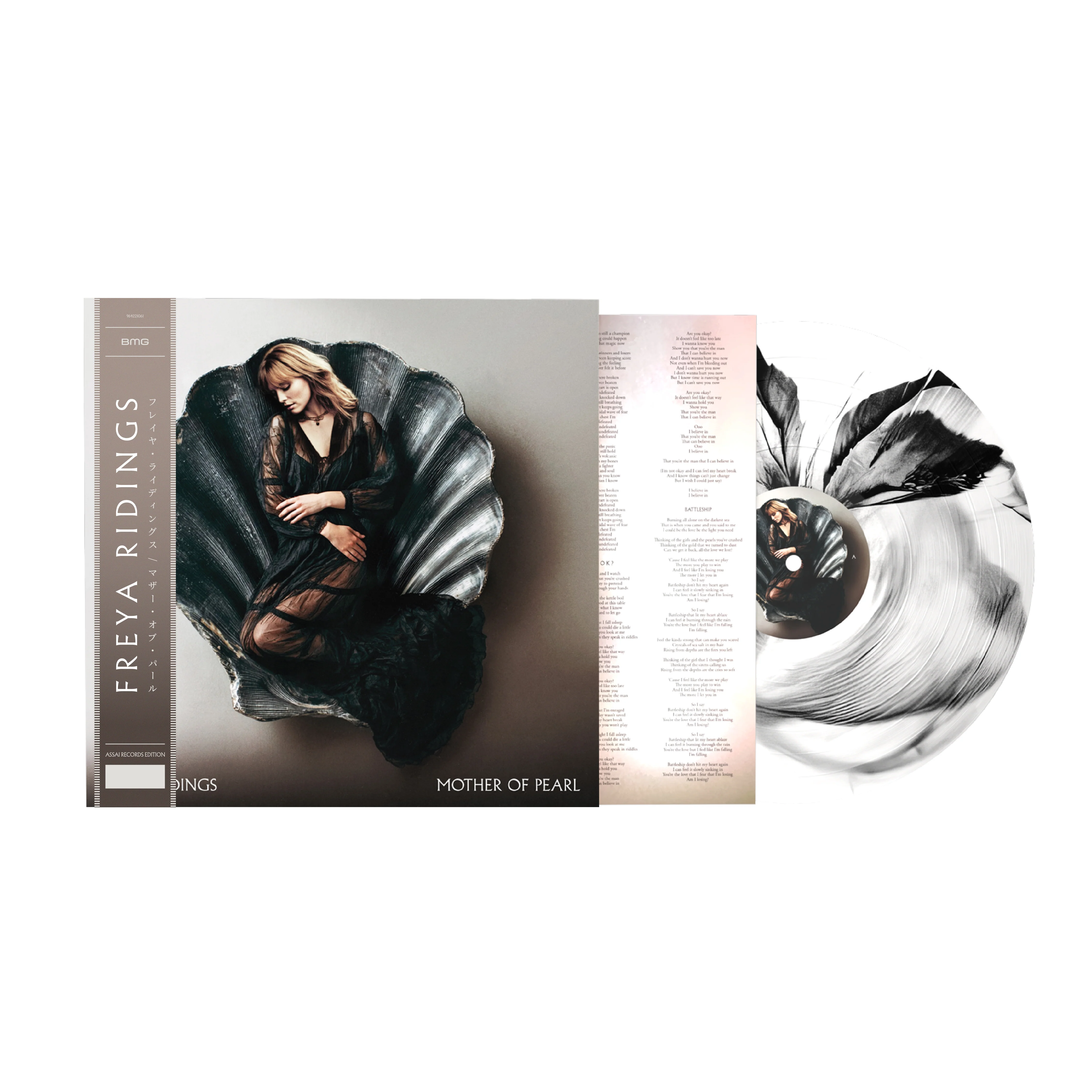 Freya Ridings Mother Of Pearl Vinyl LP Signed Assai Obi Edition Black & Clear Inkplosion Colour 2026