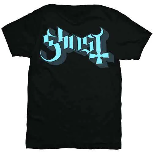 Ghost Blue & Grey Keyline Logo Black Medium T-Shirt