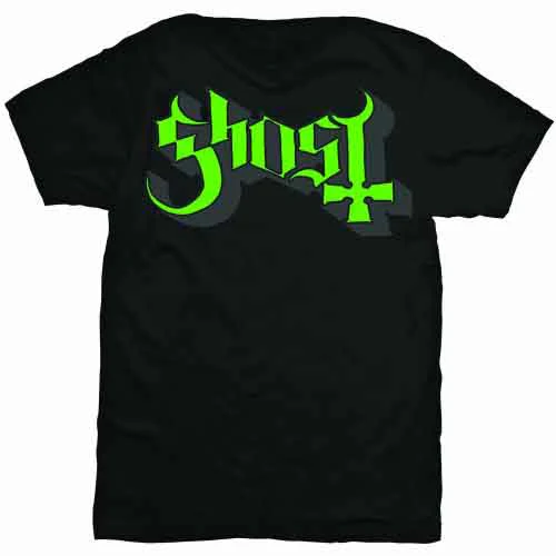 Ghost Green & Grey Keyline Logo Black X-Large T-Shirt