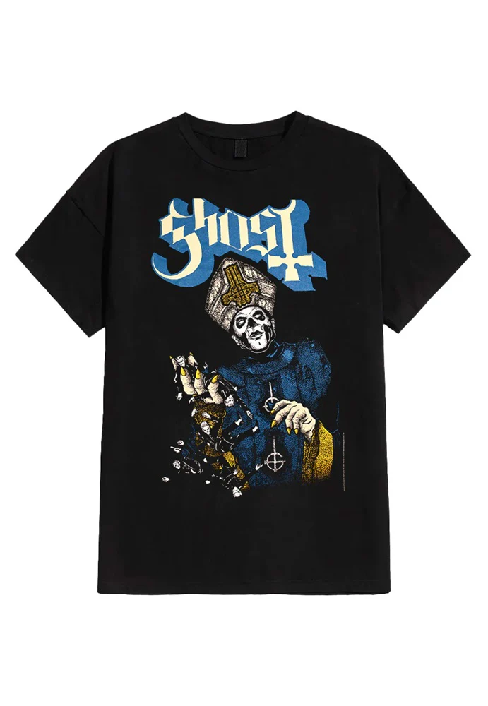 Ghost Papa of the World Black Medium T-Shirt
