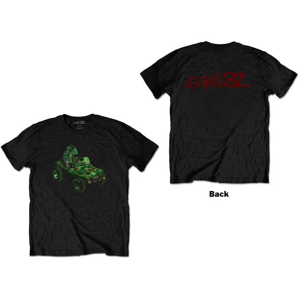 Gorillaz Group Green Geep Black XX-Large T-Shirt - Image 3