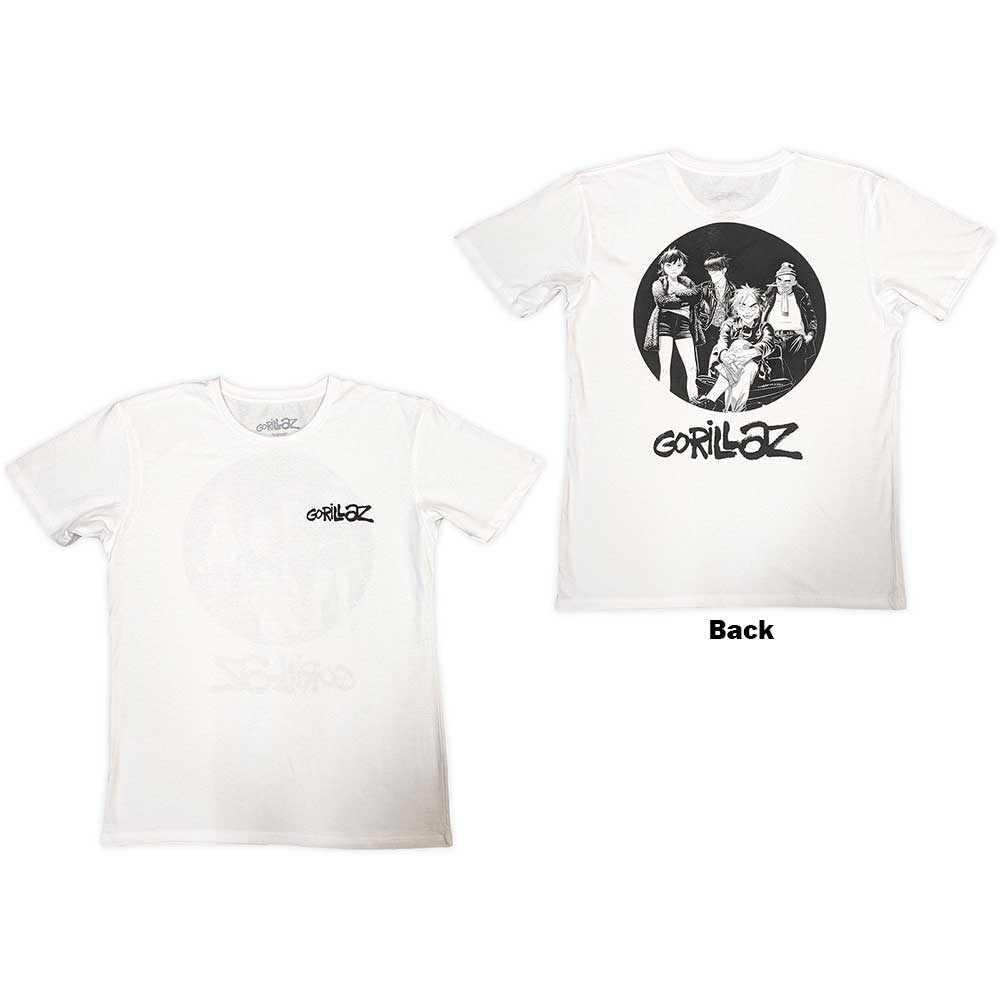 Gorillaz Song Machine Brush Logo White Medium T-Shirt - Image 3