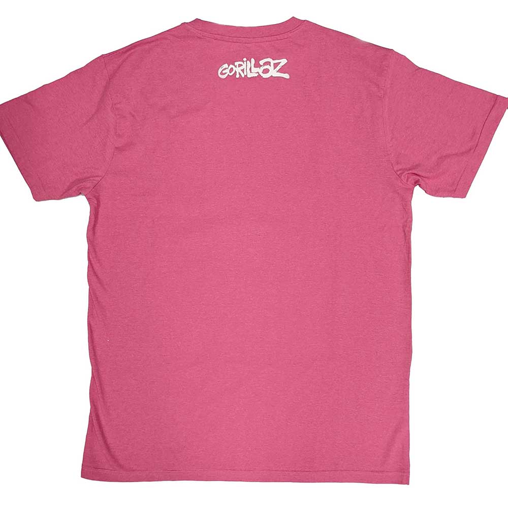 Gorillaz The Static Channel Pink Large T-Shirt - Image 2