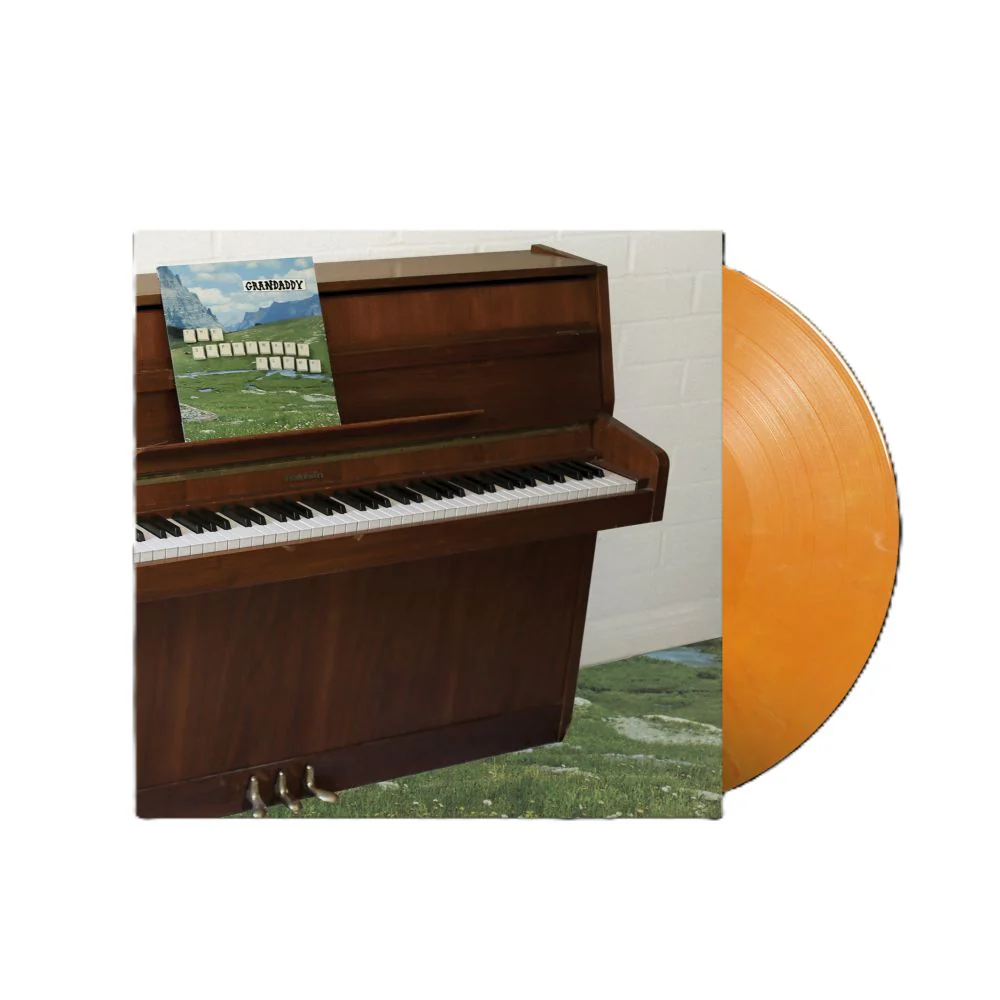 Grandaddy The Sophtware Slump ..... on a wooden piano Vinyl LP Eco Mix Citrus Yellow Colour Due Out 08/05/26