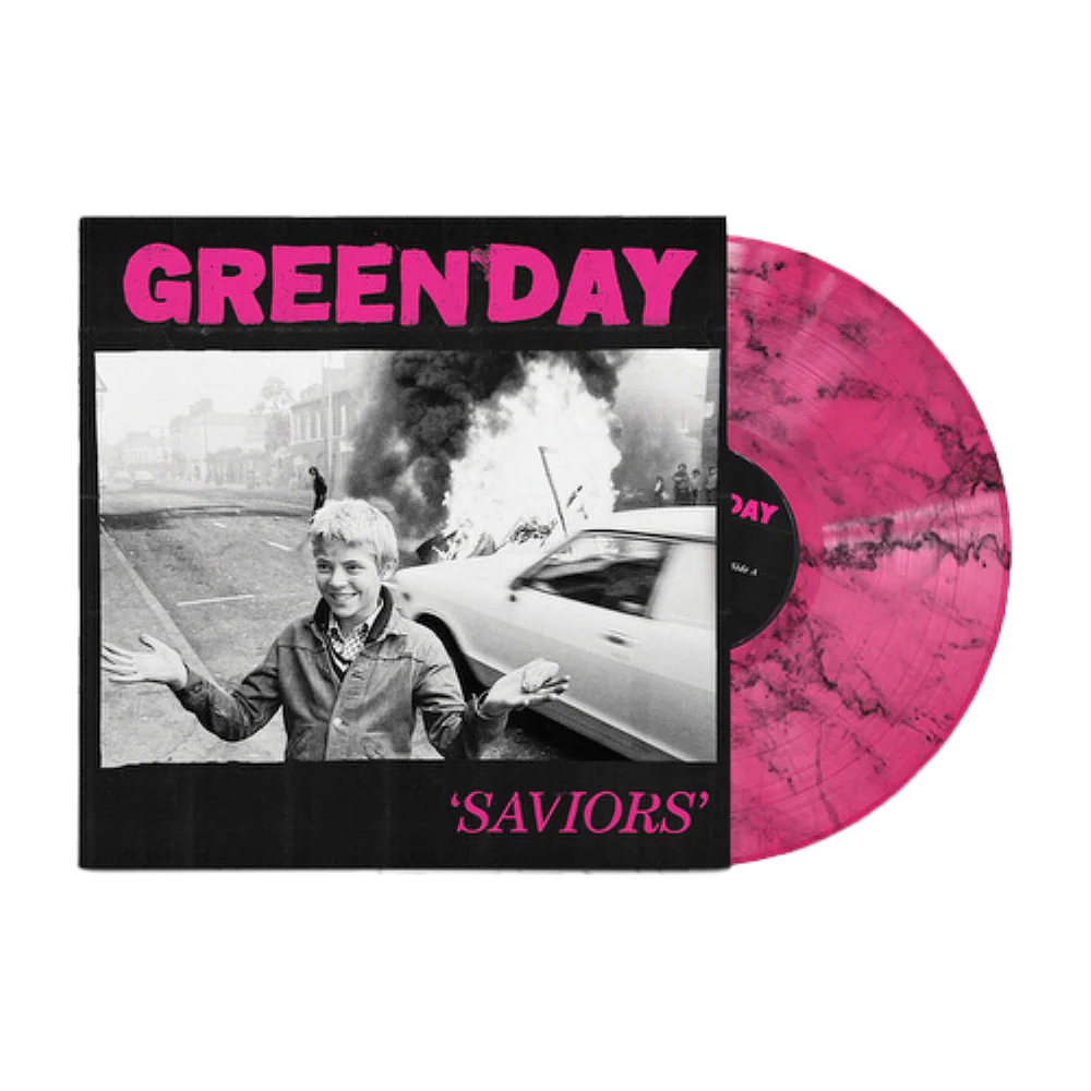 Green Day Saviours Vinyl LP Indies Black & Pink Colour 2024