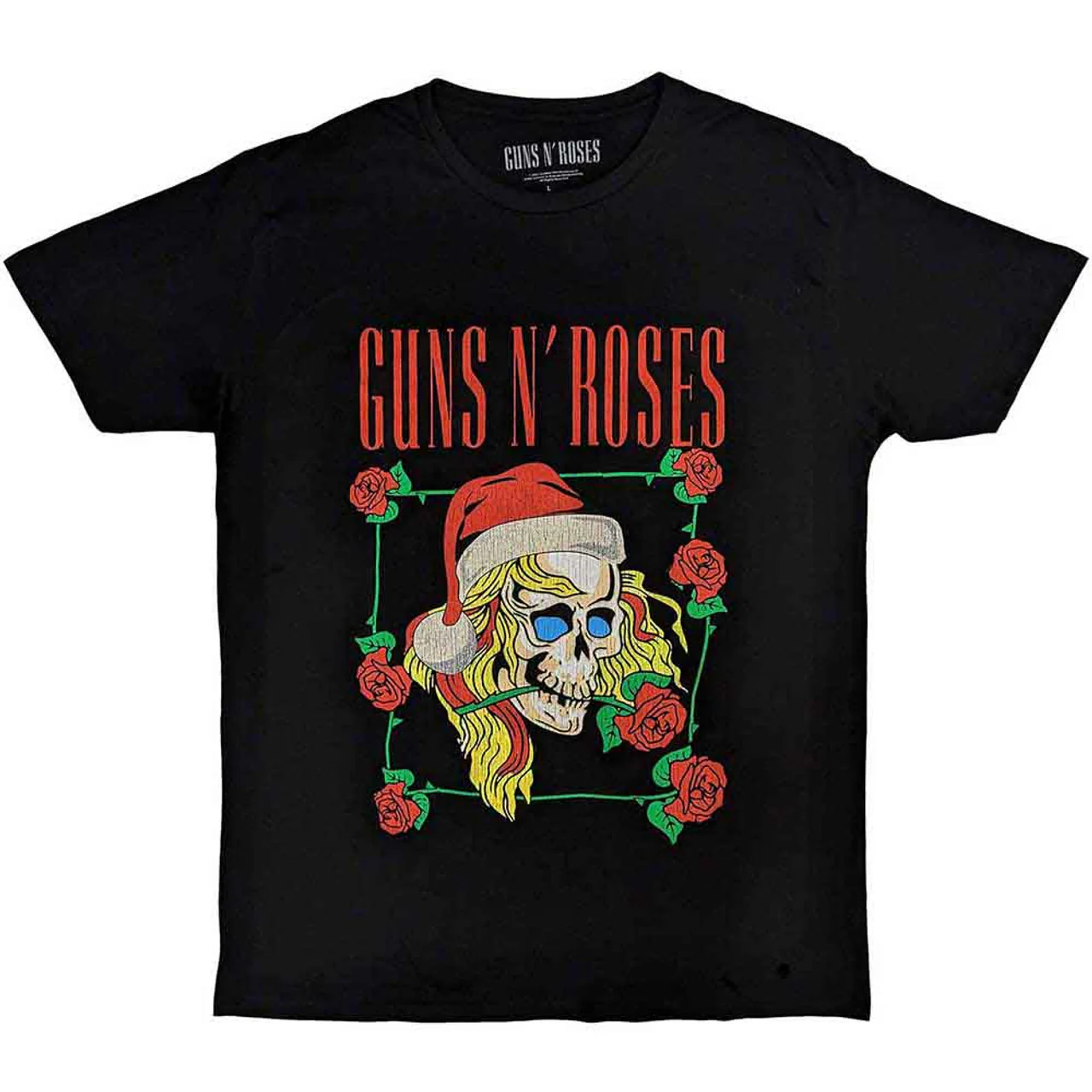 Guns N' Roses Holiday Skull Black XX-Large T-Shirt