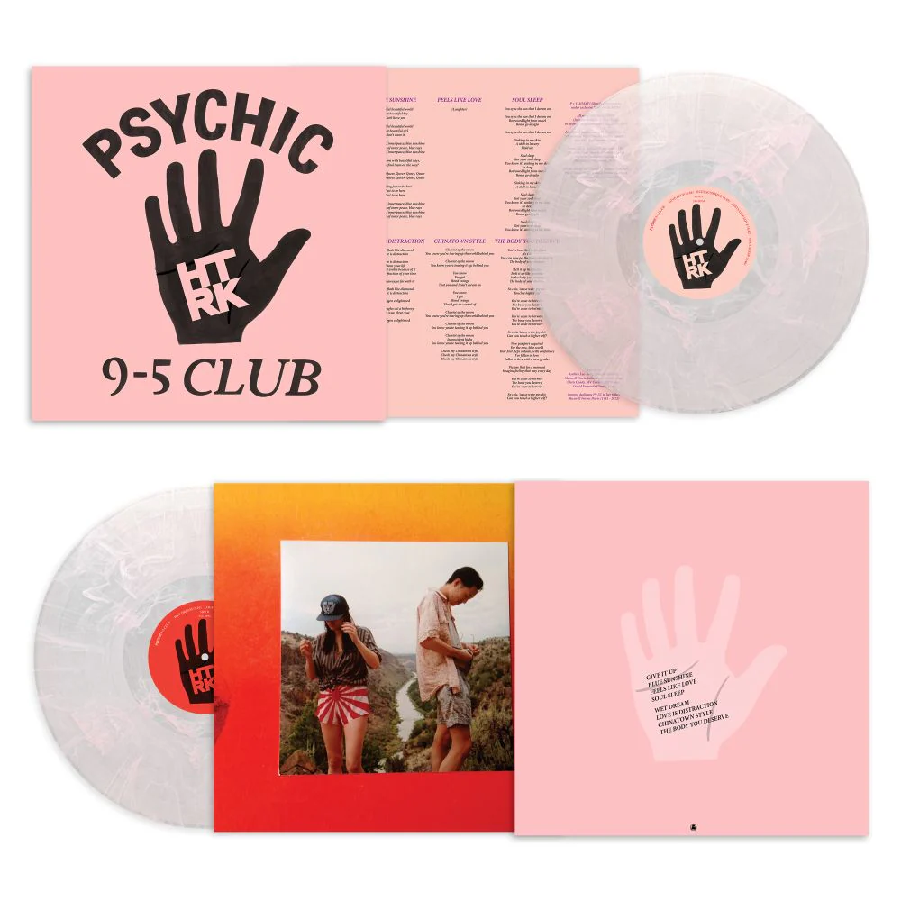 HTRK Psychic 9-5 Club Vinyl LP Clear w/Pink Swirl Colour 2025 - Image 2