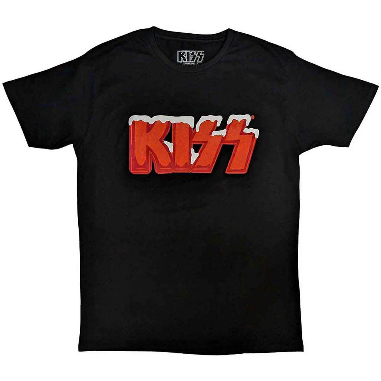 KISS Holiday Logo Black X-Large T-Shirt