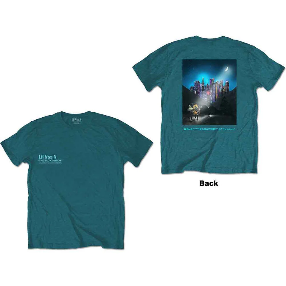 Lil Nas X Album Turquoise Blue X-Large T-Shirt - Image 3
