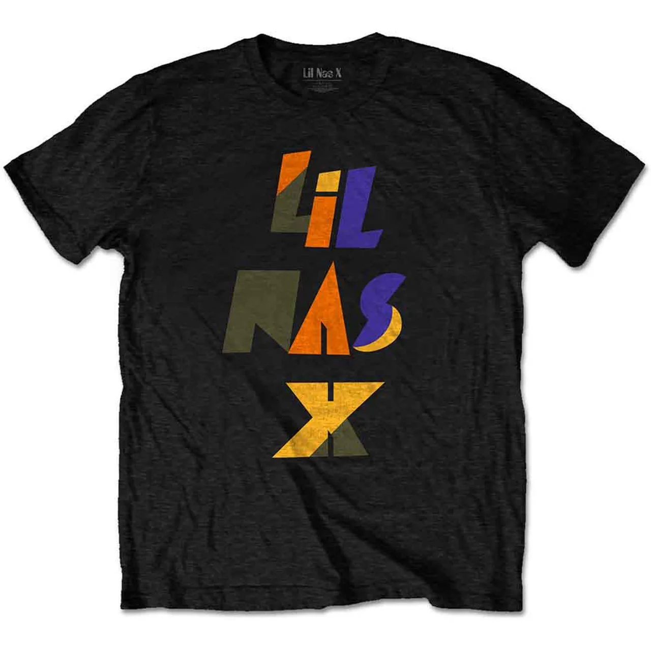 Lil Nas X Scrap Letters Black Small T-Shirt