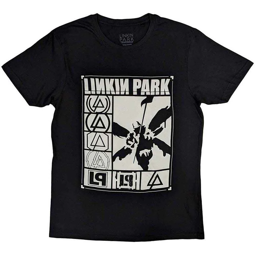 Linkin Park Logos Rectangle Black XX-Large T-Shirt