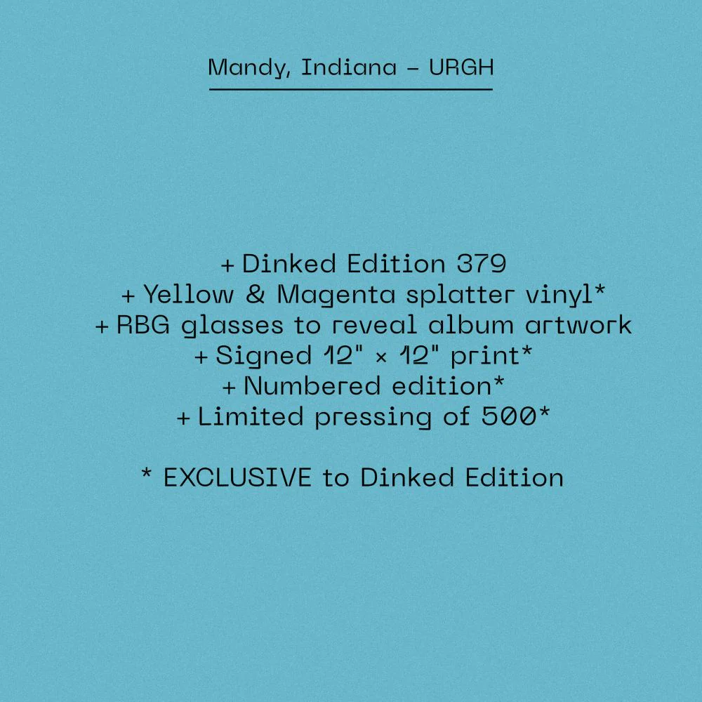 Mandy, Indiana URGH Vinyl LP 2026 Ltd Dinked Edition #338 - Image 2