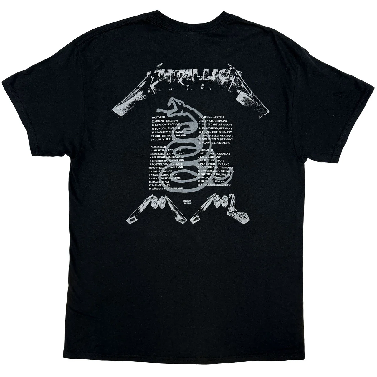 Metallica 4 Faces Black X-Large T-Shirt - Image 2