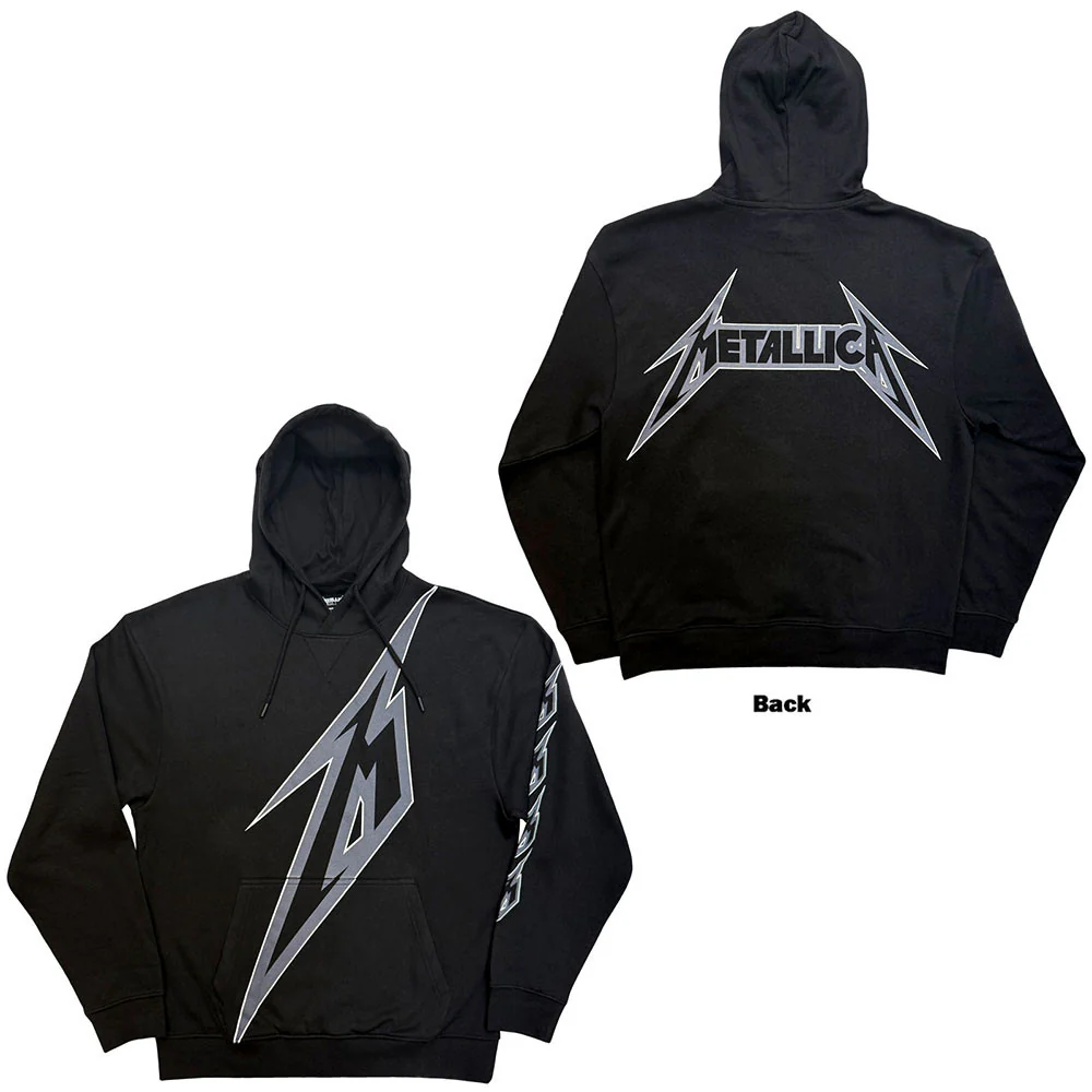Metallica M Bolt Black X-Large Hoodie - Image 3